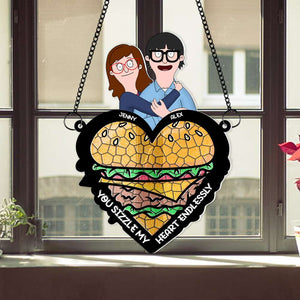 Personalized Gifts For Couple Window Hanging Suncatcher Ornament 04OHMH120225HG - Ornament - GoDuckee