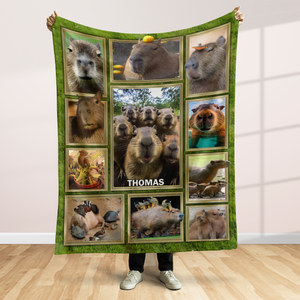 Personalized Gifts For Capybara Lover Blanket 05qhpu261224 - Blanket - GoDuckee