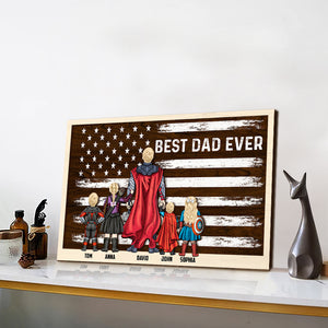 Father's Day Happc-01NATN250423TM Personalized Wooden Art - Wood Sign - GoDuckee