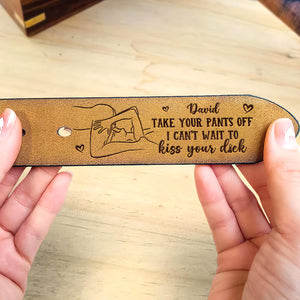 Personalized Gifts For Men Secret Men's Belt Take Your Pants Off - Belts - GoDuckee