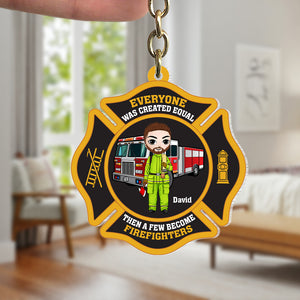 Everyone Was Created Equal, Personalized 02KATN201223HH Keychain - Keychains - GoDuckee