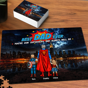 Best Dad Jigsaw Puzzle 03achu050425pa - Personalized Gifts For Dad - Jigsaw Puzzles - GoDuckee