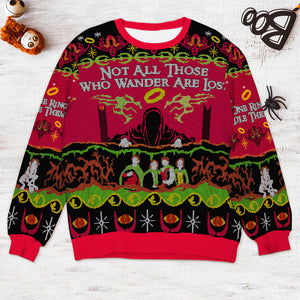 Gift For Movie Fans, Personalized Knitted Ugly Sweater, TV Series Fan Sweater, Christmas Gift 01HUXX280923 - AOP Products - GoDuckee