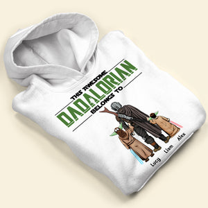 This Awesome Dadalorian Belongs To, Personalized Shirt, Gift For Dads, 01huhu310523hh - Shirts - GoDuckee