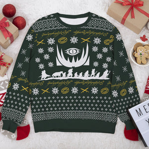 Gift For Movie Fans, Personalized Knitted Ugly Sweater, TV Series Fan Sweater, Christmas Gift 01HUXX280923 - AOP Products - GoDuckee