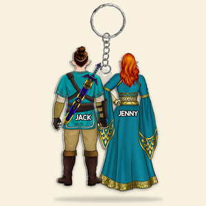 Personalized Gifts For Couple Keychain 05HUQH100124HG - Keychains - GoDuckee