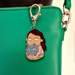 Personalized Gifts For Cat Lovers Keychain Cat Mom 01QHHU120325TM - Keychains - GoDuckee