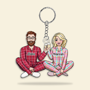 Personalized Gifts For Couple Keychain 03QHHU110125HH - Keychains - GoDuckee