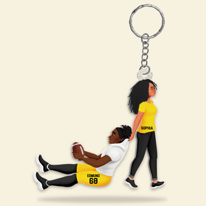 Personalized Gifts For American Football Lover Keychain 05QHHU110125PA - Keychains - GoDuckee