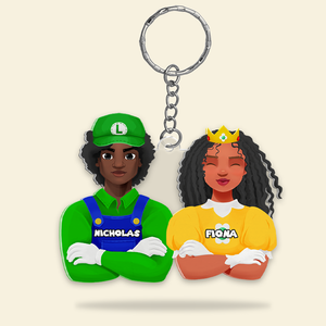Personalized Gifts For Couple Keychain 032qhhu180125pa - Keychains - GoDuckee