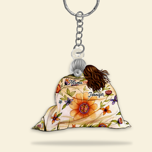Personalized Gifts For Mom Keychain Mom And Daughters 02QHHU250225HH - Keychains - GoDuckee