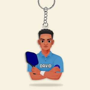Personalized Gifts For Pickleball Lover Keychain 013QHHU220125PA - Keychains - GoDuckee