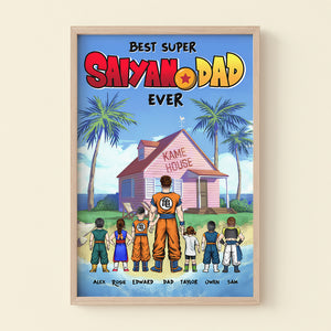 Best Dad Ever, Personalized Canvas Poster, Gift For Dads, 01huhu010623hh - Poster & Canvas - GoDuckee