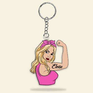 Personalized Gifts For Strong Girl Keychain 04QHHU230125TM - Keychains - GoDuckee