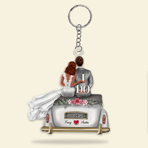 Personalized Gifts For Married Couples Keychain I Do 06QHHU110125HG - Keychains - GoDuckee