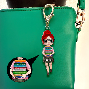 Personalized Gifts For Book Lovers Keychain 02qhhu120325hh - Keychains - GoDuckee