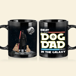Personalized Gifts For Dad Coffee Mug Best Dog Dad In The Galaxy 012QHTH210324DAHHHG - Coffee Mugs - GoDuckee