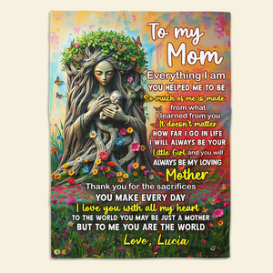 Personalized Gifts For Mom Blanket 02hupu170225 You Are The World - Blanket - GoDuckee