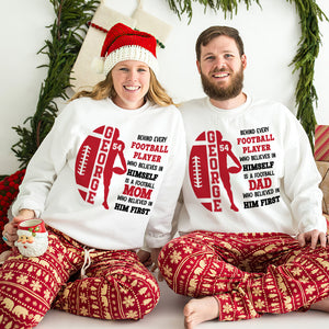 A Football Mom Who Believed In Him First, Personalized Shirt, Gift For Football Lovers - Shirts - GoDuckee