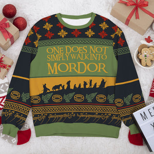 Gift For Movie Fans, Personalized Knitted Ugly Sweater, TV Series Fan Sweater, Christmas Gift 01HUXX280923 - AOP Products - GoDuckee