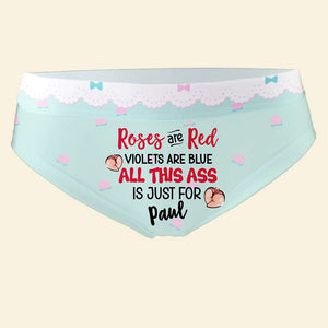 Personalized Gift For Couple Women Boxer Roses Are Red - Boxer Briefs - GoDuckee
