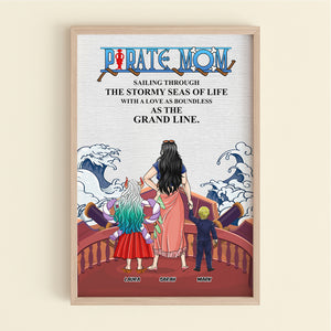 Personalized Gifts For Mom Canvas Print Pirate Mom 031TOTH210324PA - Canvas Print - GoDuckee