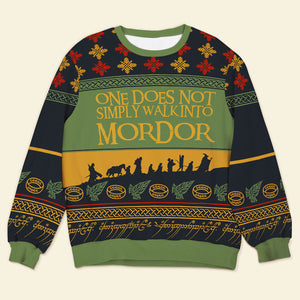 Gift For Movie Fans, Personalized Knitted Ugly Sweater, TV Series Fan Sweater, Christmas Gift 01HUXX280923 - AOP Products - GoDuckee