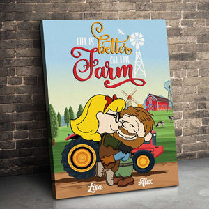 Personalized Gifts For Couple Poster Better On The Farm 05XQMH150125HG - Poster & Canvas - GoDuckee