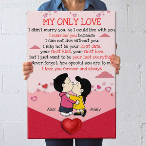 Personalized Gifts For Cartoon Lover Canvas Poster Couple Valentine 04XQMH051224HG - Poster & Canvas - GoDuckee