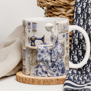 Sew Crafty Girl Coffee Mug - Personalized Gifts For Sewing Lovers 03TGLU151125 - Coffee Mug - GoDuckee