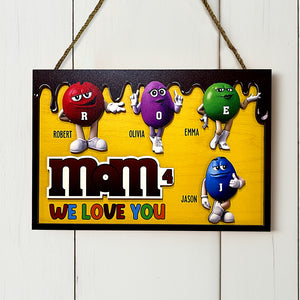 Personalized Gifts For Mom Wood Sign We Love You Mom 01TODT050224 - Wood Signs - GoDuckee