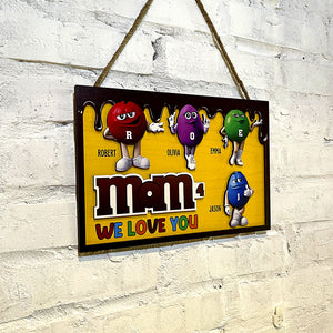 Personalized Gifts For Mom Wood Sign We Love You Mom 01TODT050224 - Wood Signs - GoDuckee