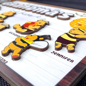 Personalized Gifts For Grandma Wood Sign Welcome To Grandma's Hive 04htqn060224 - Wood Signs - GoDuckee