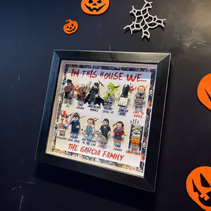 Personalized Funky Horror Gift Frame, Gift For Family - Horror Gift Frame - GoDuckee