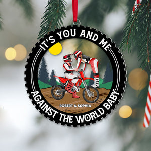 The Couple, You And Me, Personalized Ornament, Christmas Gifts For Couple, 02QHPO031123PA - Ornament - GoDuckee