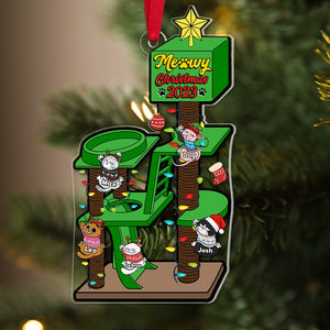 Cats, Meowy Christmas Ornament 2023, Christmas Gift For Cat Lovers, 03TOPO071123 - Ornament - GoDuckee