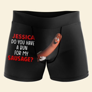 Personalized Gifts For Couple Boxer Briefs This Bun Is For You 04htqn100124 - Boxer Briefs - GoDuckee