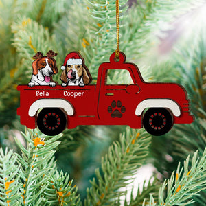 Dog Lover-Personalized Wood Ornament-Gift For Dog Lover- Christmas Gift- Dog Lover Ornament - Ornament - GoDuckee