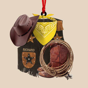 Cowboy-Personalized Ornament -Gift For Cowboy- Christmas Gift - Ornament - GoDuckee