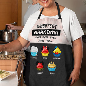Personalized Gifts For Grandma Aprons Sweetest Grandma Ever 04qhqn150124qnpa - Aprons - GoDuckee