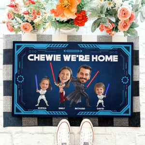 We're Home-Custom Photo Door Mat For Family-Family Doormat GO1DOR-01kaqn141223 - Doormat - GoDuckee