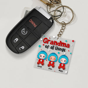 Grandma Of All Things Personalized Keychain, Gift For Family - Keychains - GoDuckee