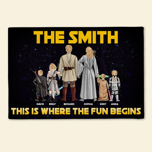Personalized Gifts For Family Doormat The Fun 01htqn200224dahhhg - Doormats - GoDuckee