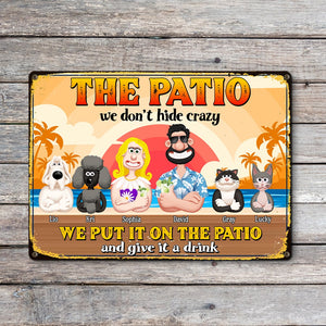 Personalized Gifts For Pet Lovers Family Metal Sign 03xqtn110225pa - Metal Signs - GoDuckee