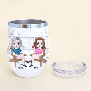 I'm Happy to Let You Live With Me When You're Old- Personalized Wine Tumbler- Gift For Mom- Mom Wine Tumbler - Wine Tumbler - GoDuckee