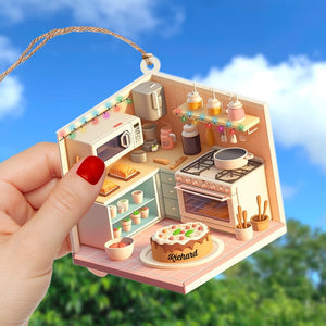 Baking Room_Personalized Ornament- Gifts For Baker- Christmas Gift - Ornament - GoDuckee