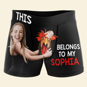 Funny Couple-Personalized Men Boxer Briefs- Gift For Husband/ Gift For Him- Couple Boxer - Boxer Briefs - GoDuckee