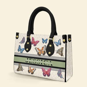 My Darling Wife, You Taught Me The True Meaning Of Love- Personalized Leather Bag- Gift For Wife - Leather Bag - GoDuckee