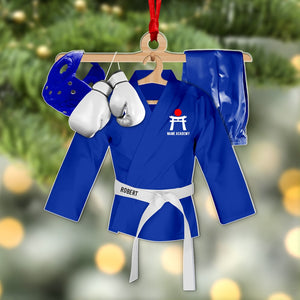 Karate Uniform-Personalized Acrylic Ornament- Karate Gifts- Gift For Christmas - Ornament - GoDuckee