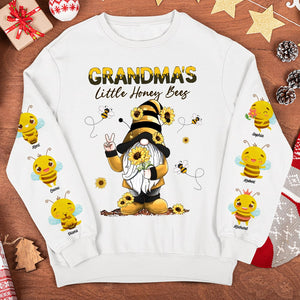 Grandma's Little Honey Bees-Personalized Shirt- Gift For Grandma/ Gift For Mom-Christmas Gift - AOP Products - GoDuckee